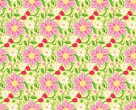 Vector floral background Stock Illustration