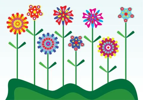 Vector floral background Stock Illustration