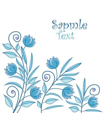 Vector floral background Stock Illustration