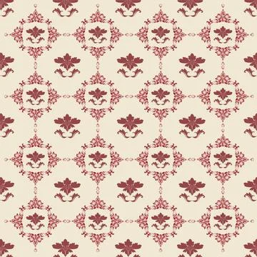 Vector floral background Vector floral background in red, Damask design Co... Stock Photos