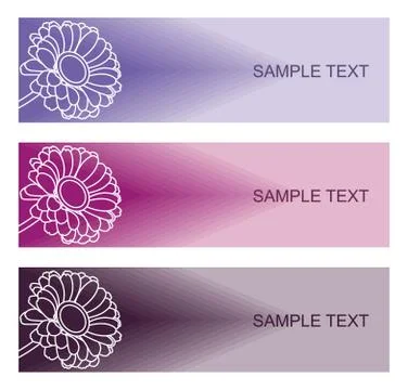 Vector floral backgrounds. Illustrazione stock
