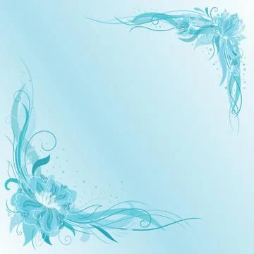 Vector Floral Banner Template Stock Illustration