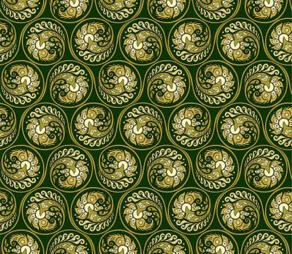 Vector floral braided elements seamless pattern Stockillustratie