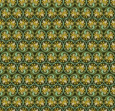 Vector floral braided elements seamless pattern イラスト素材