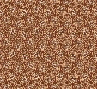 Vector floral braided elements seamless pattern イラスト素材