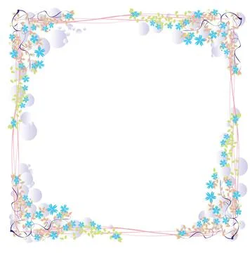 Vector floral with bubbles and vines Vector floral with bubbles and vines ... Stock Photos
