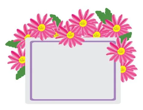 Vector Floral Card Stock Illustration