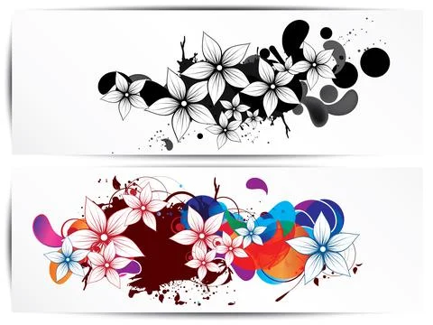 Vector floral design element Illustrazione stock