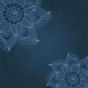 Vector floral design elements for page decoration 스톡 일러스트