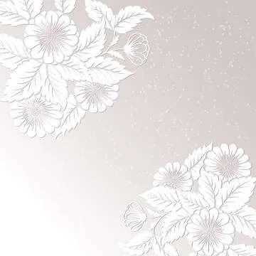 Vector floral design elements for page decoration イラスト素材