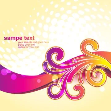 Vector floral design Stock Illustration