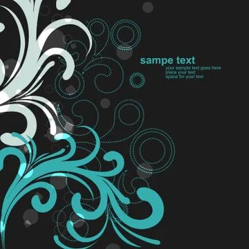 Vector floral design Stock Illustration