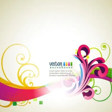 Vector floral design Stock Illustration