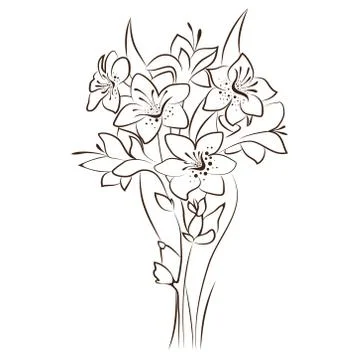Vector floral design Stock Illustration
