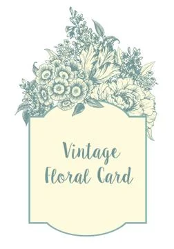 Vector floral frame Stock Illustration