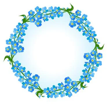 Vector floral frame Stock Illustration