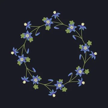 Vector floral frame Stock Illustration