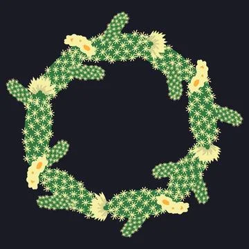 Vector floral frame Illustrazione stock