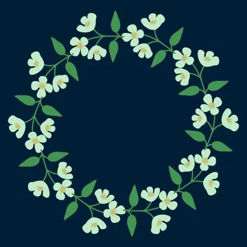 Vector floral frame Stock Illustration