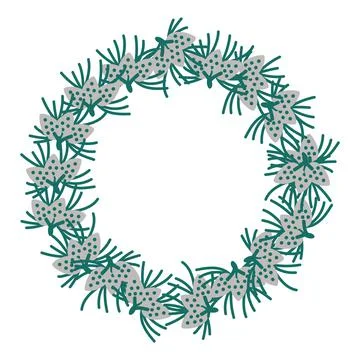 Vector floral frame Illustrazione stock