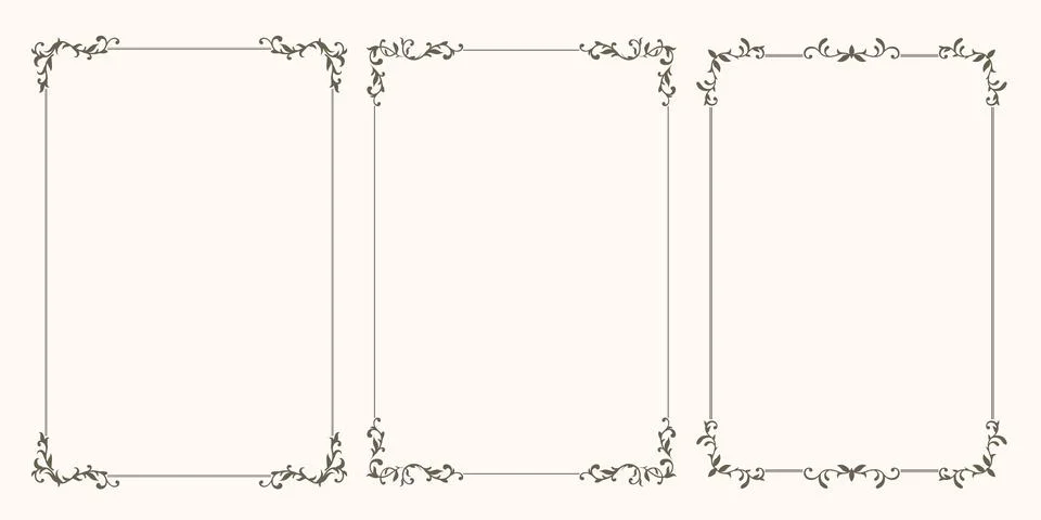Vector floral frame Stock Illustration