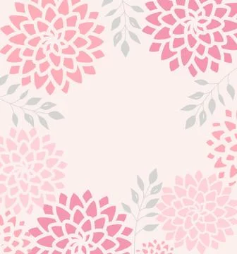 Vector Floral invitations Stock Illustration