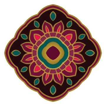 Vector floral mandala. Stock Illustration