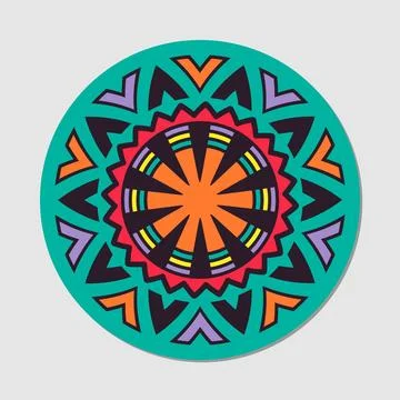Vector floral mandala Stock Illustration