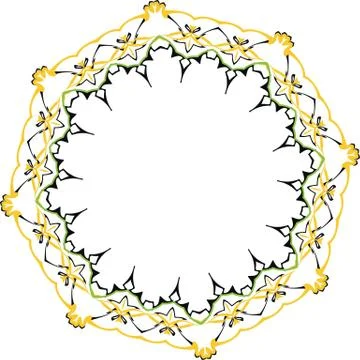Vector floral ornament Stock Illustration