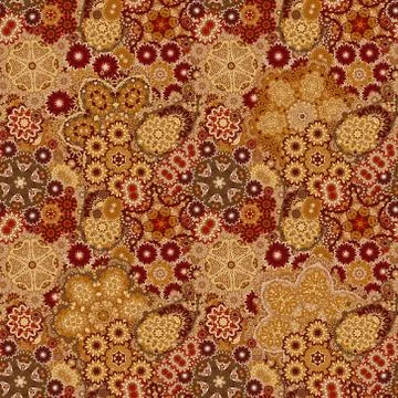 Vector floral paisley seamless pattern. Seamless pattern with mehendi elements Stock Illustration