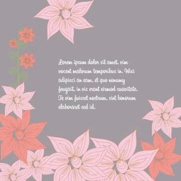 Vector floral pattern in Doodle style 스톡 일러스트