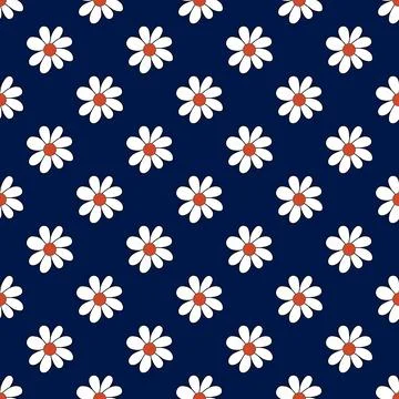 Vector floral pattern with flowers. Stock Illustration