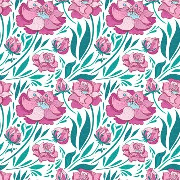 Vector Floral Pattern Stock Illustration
