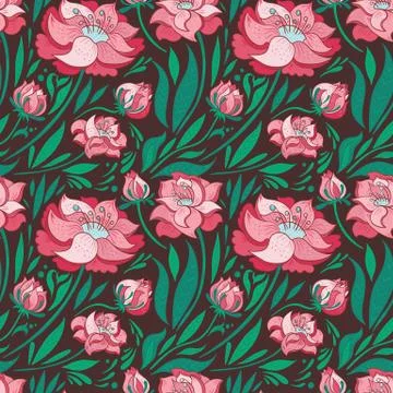 Vector Floral Pattern Stock Illustration