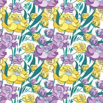 Vector Floral Pattern Stock Illustration