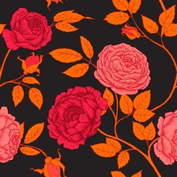 Vector floral pattern Stock Illustration