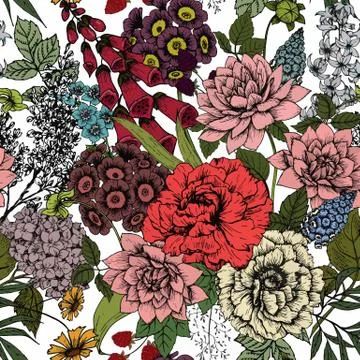 Vector floral pattern Stock Illustration