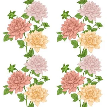 Vector floral pattern Stock Illustration