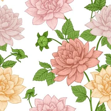 Vector floral pattern Stock Illustration