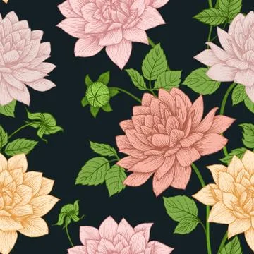 Vector floral pattern Stock Illustration