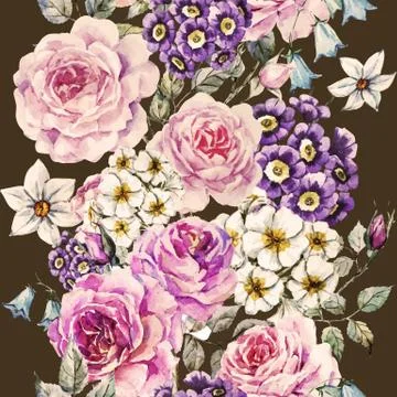 Vector floral pattern Stock Illustration