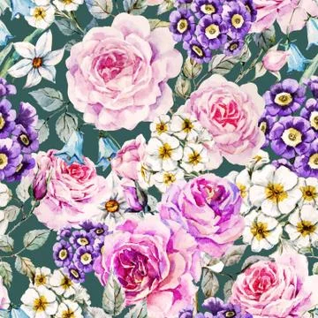 Vector floral pattern Stock Illustration