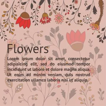 Vector floral pattern Stock Illustration