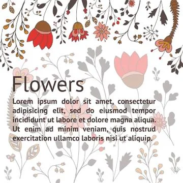 Vector floral pattern Stock Illustration