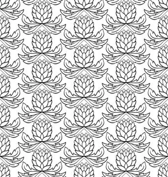 Vector floral pattern. Stock Illustration