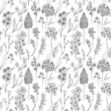 Vector floral pattern Stock Illustration