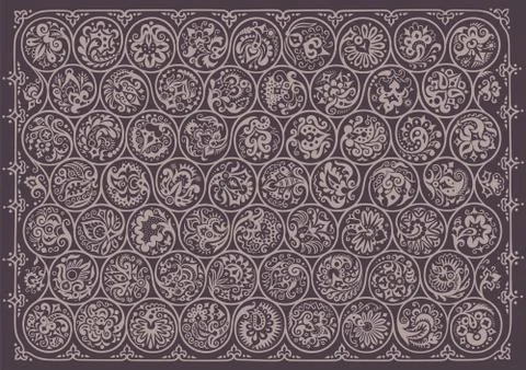 Vector floral round braided elements illustration Stock Illustration