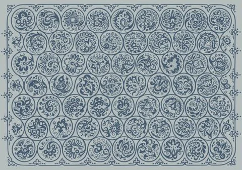Vector floral round braided elements illustration イラスト素材