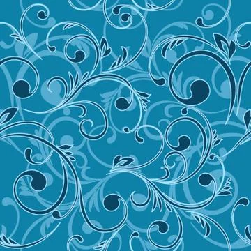 Vector floral seamless Stock Illustration