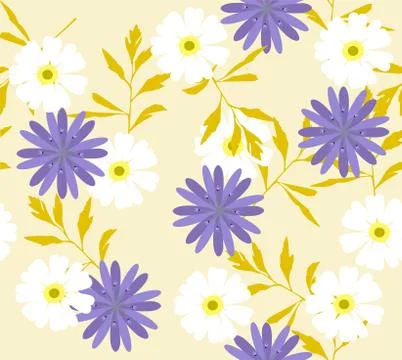 Vector Floral Seamless Stock Illustration